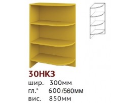 Кухня Шарлотта (Сокме) Низ 30 угол открытый